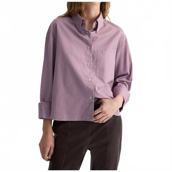 TWP Tops - NEW TWP j.d. shirt in rust/blue stripe
